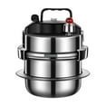 thumbnail image 1 of Olla a presión 1.6L Fácil de limpiar Mini portátil Antiadherente Viaje Familia Utensilios de cocina Ligero Cocina Camping Multifunción Presión Canner, 1 of 8