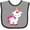 Heather and Black, variant on Inktastic Cute Unicorn, Little Unicorn, Magic Unicorn Girls Baby Bib