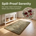 thumbnail image 4 of REGALWOVEN Kitchen Rugs Non-Slip Rubber Backing Kitchen Mats for Floor, Oil Absorbent Runner Rug for Laundry Room, Entryway Brown 28" x 18", 4 of 5