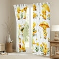 thumbnail image 3 of jejeloiu Rustic Duck Black Out Curtains,Country Flower Floral Curtains Pack of 2 (42x63 Each),White Yellow Bedroom Curtains For Boys Teens,Ultra Soft Home Decor, 3 of 6