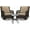 Beige, variant on Soonbuy 3 Piece Patio Bistro Furniture Sets Clearance, Outdoor Wicker Swivel Rocker Patio Set, 360 Degree Swivel Rocking, Beige