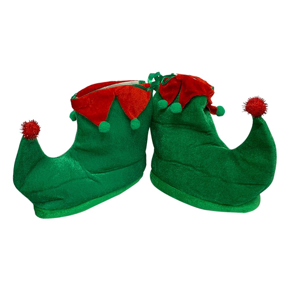 Green Elf Shoes With Red Details Christmas XMas Costume Halloween Gift
