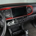 thumbnail image 4 of TINKI Car Central Navigation Screen Panel Frame Interior Sticker Soft Carbon Fiber for Toyota Tacoma 2015 2016 2017 2018 2019 2020 2021 2022 2023, 4 of 7