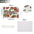 thumbnail image 3 of Welcome Door Sign Decoration Strawberry with Leaves 13.8" Rectangular Front Entrance Hanging Sign Outdoor Farmhouse Porch, 3 of 6