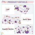 thumbnail image 3 of FORMRS Toddler Unisex Long Sleeve Top and Pants Pajama Set 2-Piece Sleepwear, Sizes 18M-8Y, Purple Halloween Gooses, 3 of 6