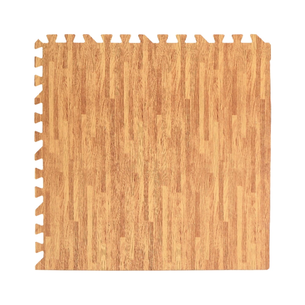 We Sell Mats Forest Floor Grain Interlocking Foam Anti Fatigue Flooring 2x2 Tiles Light Bamboo
