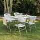 thumbnail image 3 of Set de Mesa plegable Beckon Polietileno 1.8M + 4 sillas Plegables heavy duty, 3 of 11