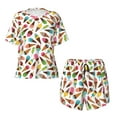 thumbnail image 4 of Naloa Ice Cream Popsicles Women's Short-Sleeved Pajama Set, Loungewear, Summer pajamas, Breathable Cozy - Large, 4 of 9