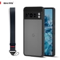 thumbnail image 3 of IBMRS For Google Pixel 8 Pro Case,Translucent Matte Back Slim Shockproof Phone Case (Camo Black), 3 of 5