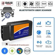 Q&Q BASICS OBD2 Scanner Bluetooth, Auto Fault Code Reader Tool, Bluetooth OBD2 Scanner, Blue Driver OBD2 Scanner for Car Diagnostic Interface