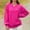 Hot Pink, variant on HOMBOM Lightweight Sweatshirt for Women Winter Hot Pink Pullover Long Sleeve Plain V-Neck Womens Tops