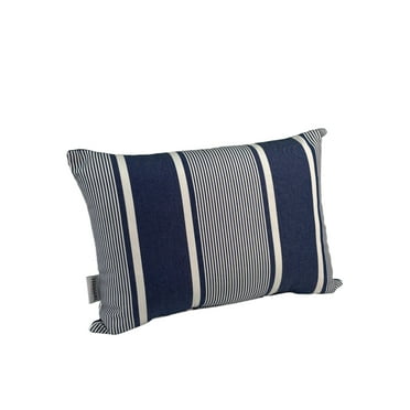 Outdoor Pillow 13"x18" Lumbar Caribe Navy Stripe
