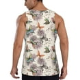 thumbnail image 3 of Fotbe Flying Butterflies-1 Pattern Men's Quick Dry Workout Tank Top Gym Muscle Tee Fitness Bodybuilding Sleeveless T Shirt Breathable Workout Shirt-XX-Large, 3 of 9