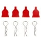 thumbnail image 1 of 2 Piezas de Repuesto de Hebilla de Carcasa de Metal para Coche RC 1/10/coches de Carretera, Color Rojo , 4 piezas, 1 of 6