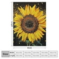 thumbnail image 4 of PRATYUS Sunflower Blanket Beautiful Sunflowers Throw Blanket Soft Flannel Lightweight Blanket Gifts for Kids Adults 50x60in, 4 of 6