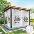thumbnail image 6 of Outdoor Curtains for Patio Waterproof, Summer Tropical Plants Outdoor Privacy Panels Grommet, Farmhouse Cactus Wooden Grain Blackout Outside Curtains for Porch/Cabana/Pergola/Gazebo 54"x95", 2 Panels, 6 of 8