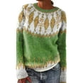 thumbnail image 1 of WEAIXIMIUNG Womens Sweaters Winter Fall Casual Loose Long Sleeve Knitted Sweater Tops, 1 of 4