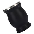thumbnail image 4 of Mini Gourd Cup, Gourd Cup Double Layers 8oz with Straw for Home Black, 4 of 8