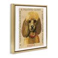 thumbnail image 3 of Stupell Industries Traditional Fun Poodle Pet Phrases Gold Floating Frame Canvas Art, 25 x 25, by Nancy Overton, 3 of 8