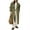 Green, variant on Womens Oversized Long Trench Coat Double Breasted Lapel Windproof Overcoat with Belt