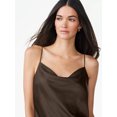 thumbnail image 5 of Scoop Women’s Asymmetrical Satin Ruffle Cami Dress, Sizes XS-XXL, 5 of 6
