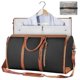 thumbnail image 1 of Carry On Garment Bag, Large Pu Leather Duffle Bag For Women, Waterproof Garment Bags Xc, 1 of 5
