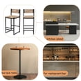 thumbnail image 4 of Topcobe Kitchen Bar Stools with Footrest Set of 2 Paper Rope Weave Dining Chairs Counter Height Barstool, Modern Furniture for Indoor, 4 of 17