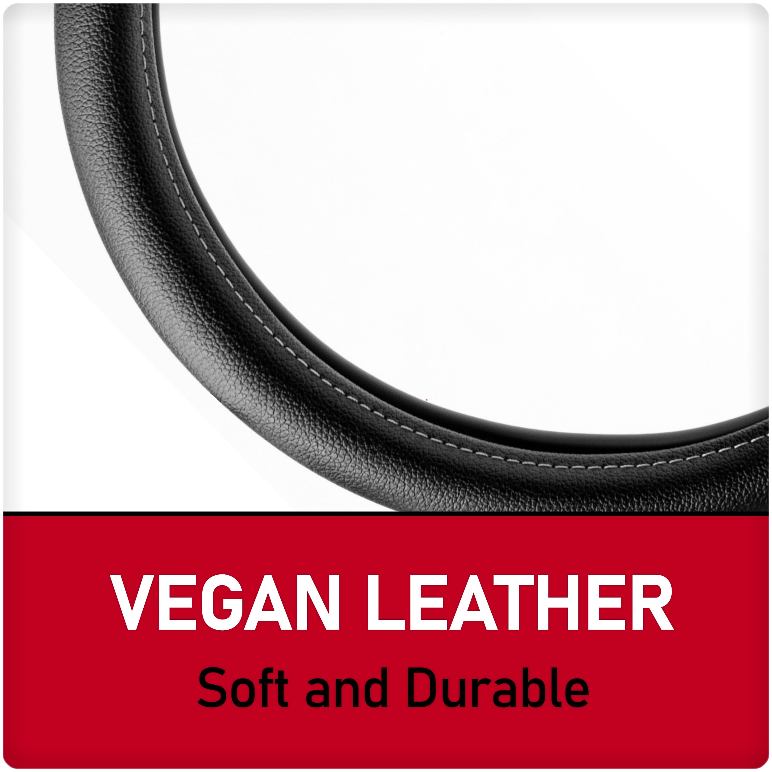 Genuine Dickies Dura Grip Universal Fit Car Steering Wheel Cover, Black