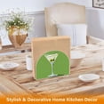 thumbnail image 6 of Yayeee Napkin Holder for Table Set of 2 Kitchen Paper Tissue Organization, Green Martini Glass, 6 of 8