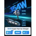 thumbnail image 3 of CEHVOM 154W 9 In 1 Car Charger Adapter PD 3 Socket Lighter Splitter Charge Independent Switches Outlet Clearance, 3 of 8