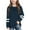 Navy, variant on Virmaxy (3-14 Years) Boys Girls Fashion Striped Printed Tops Children's Loose Breathable Long Sleeve Shirt Hugh Summer Casual Trend Pullover Shirt Beige 3 Years