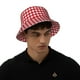 thumbnail image 4 of Balery Red Checkboard Sombreros para el sol para hombre y mujer, sombrero de pescador con UPF 50+, 4 of 6