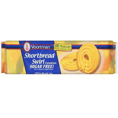 (2 Pack) Voortman Shortbread Swirl Cookies, 8 oz