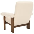 thumbnail image 5 of SAFAVIEH Attwell Accent Chairs, &nbsp;Cream Faux Shearling/Brown (32.9 in. W x 29.5 in. D x 32.7 in. H), 5 of 12