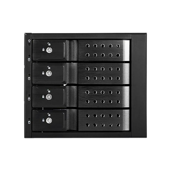 iStarUSA BPN-DE340HD-BLACK Trayless 3 x 5.25" to 4 x 3.5" 12Gb/s HDD Hot-swap Rack