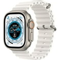 thumbnail image 1 of Apple Watch Ultra 2nd Gen GPS + Cellular 49mm Smart Watch Titanium Case with White Ocean Band (One Size) | Certified Refurbished Grade A, 1 of 5