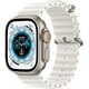 Apple Watch Ultra 1st gen GPS + Cellulaire 49mm Boîtier en Titane Montre Intelligente avec Bande de l'Océan Blanc (Taille Unique) Boîte Ouverte – image 1 sur 4