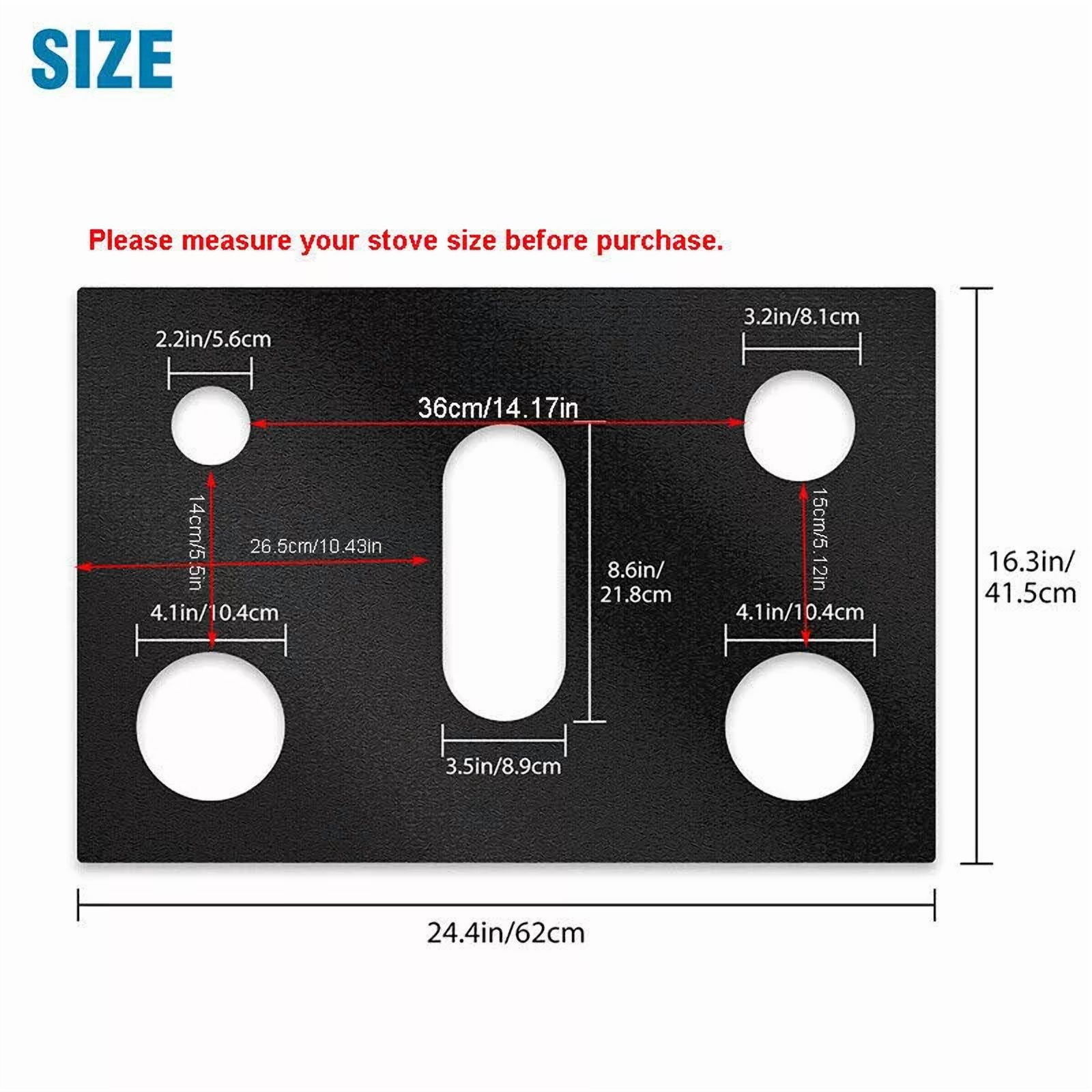 1Pc Gas Range Stove Top Burner Cover Protector Reusable Non-Stick Liner Kitchen