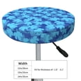 thumbnail image 4 of Balery Blue Maple Leaf Round Bar Stool Seat Covers Velvet Fabric Adjustable Protects from Scratches and Stains for 14-17 Inch Chair-14 inch, 4 of 7