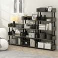 thumbnail image 2 of Furinno Turn-N-Tube 3-Tier Freestanding Multipurposes Display Rack, Bookshelf, French Oak/Black, 2 of 6