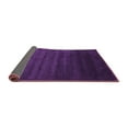 thumbnail image 2 of Ahgly Company Indoor Round Abstract Purple Contemporary Area Rugs, 5' Round, 2 of 4