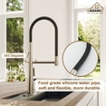 thumbnail image 4 of CASAINC Single Handle Kitchen Faucet with Pull Out Sprayer, Deck Mounted, Brushed Nickel, 4 of 4