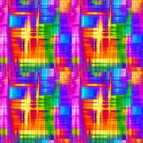 Timeless Treasures Rainbow Dream Plaid Multicolor Texture 100% Cotton Fabric by The Yard