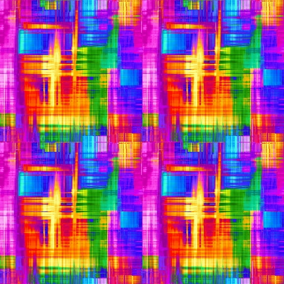 Timeless Treasures Rainbow Dream Plaid Multicolor Texture 100% Cotton Fabric by The Yard