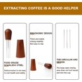 thumbnail image 2 of Agitador de café espresso, herramienta de agitación de café de madera natural con soporte, dispensador de agujas agitador de café de acero inoxidable para dispensación de espresso (B) JFHHH pequeña, 2 of 5