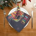 thumbnail image 2 of Dreamtimes Mardi Gras Cloth Napkins Set of 6, Oversized Washable Reusable Polyester Dinner Table Napkins for Family, Restaurant, Party Decor, 20 x 20 Inch, 2 of 7