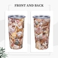 thumbnail image 4 of Kll Colorful Seashells Stainless Steel Vacuum Insulated Coffee Cup 20 Oz Insulated Travel Mug Water Cup With Leak-Proof Straw Lid & Flip Lid,1 Metal Straws,1 Cleaning Brush, 4 of 8