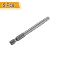 thumbnail image 3 of Uxcell 5pcs TT30 Security Torx Head Screwdriver Bit 3" (75mm) Long 1/4" Hex Shank Magnetic Tamper Proof 6 Point Star Screw Driver, 3 of 7