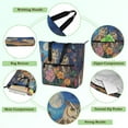 thumbnail image 3 of BZSMCE Book Tote Bag Casual Style Creatively Moonlit Owl Duo Printed, 3 of 7