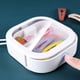 thumbnail image 4 of Caja de Almacenamiento de Plástico Injueey Organizador de Corbatas para el Pelo Rosa, 4 of 6